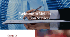Desktop Screenshot of mclainmediationservices.com
